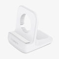 000CD21181 - Apple Watch Night Stand S350 in white showing the front, top and side