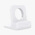 000CD21181 - Apple Watch Night Stand S350 in white showing the front and side
