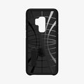 593CS22933 - Galaxy S9 Plus Tough Armor Case in black showing the inner case with spider web pattern