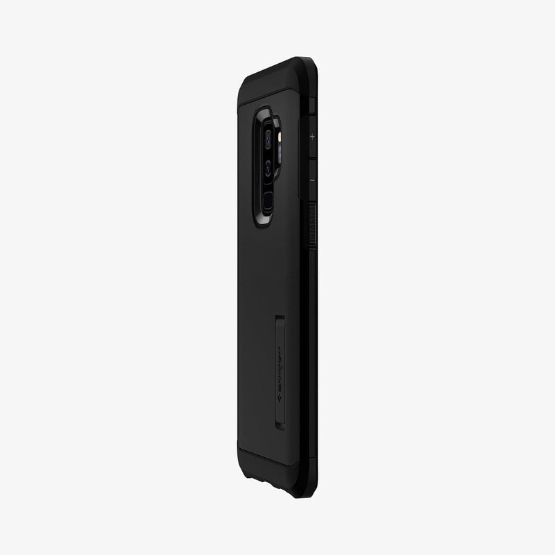 593CS22933 - Galaxy S9 Plus Tough Armor Case in black showing the back and side