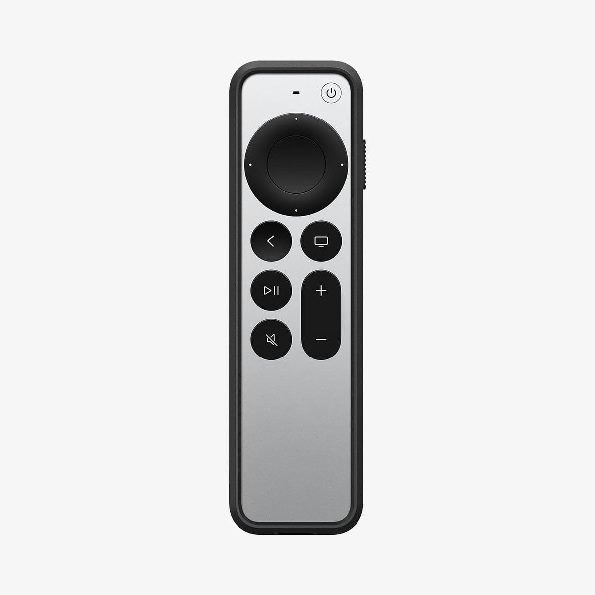 ACS03745 - Siri Remote (2nd Gen) Rugged Armor Magnetic Tech in matte black showing the front