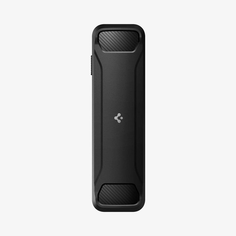 ACS03745 - Siri Remote (2nd Gen) Rugged Armor Magnetic Tech in matte black showing the back