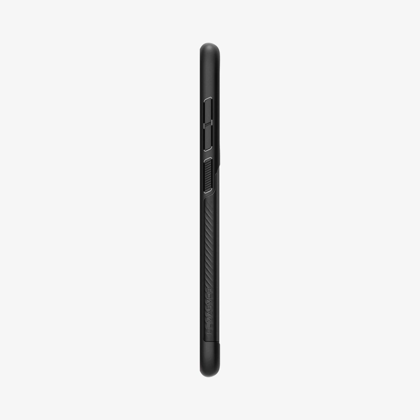 ACS05689 - Galaxy S23 Plus Case Slim Armor in black showing the side with volume controls