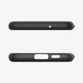 ACS05689 - Galaxy S23 Plus Case Slim Armor in black showing the top and bottom with precise cutouts