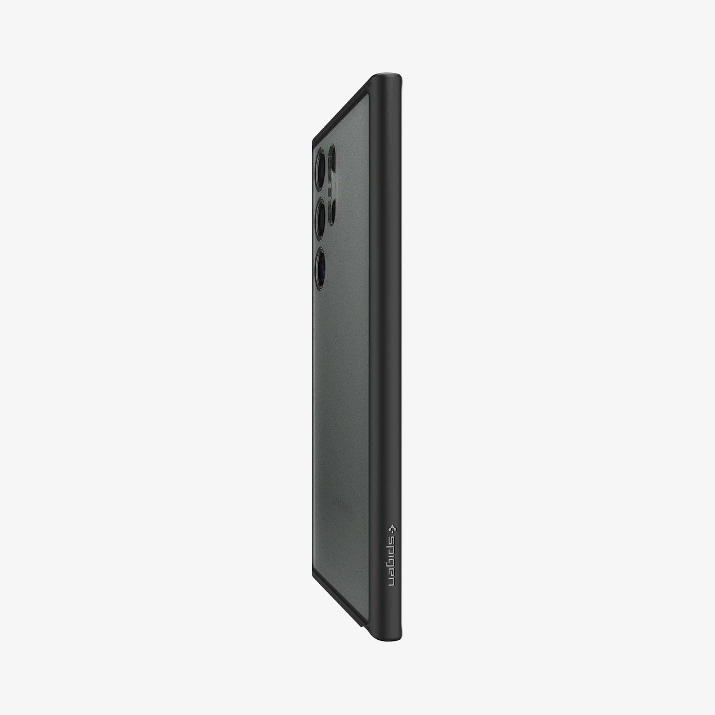 ACS05619 - Galaxy S23 Ultra Case Ultra Hybrid in frost black showing the side and partial back