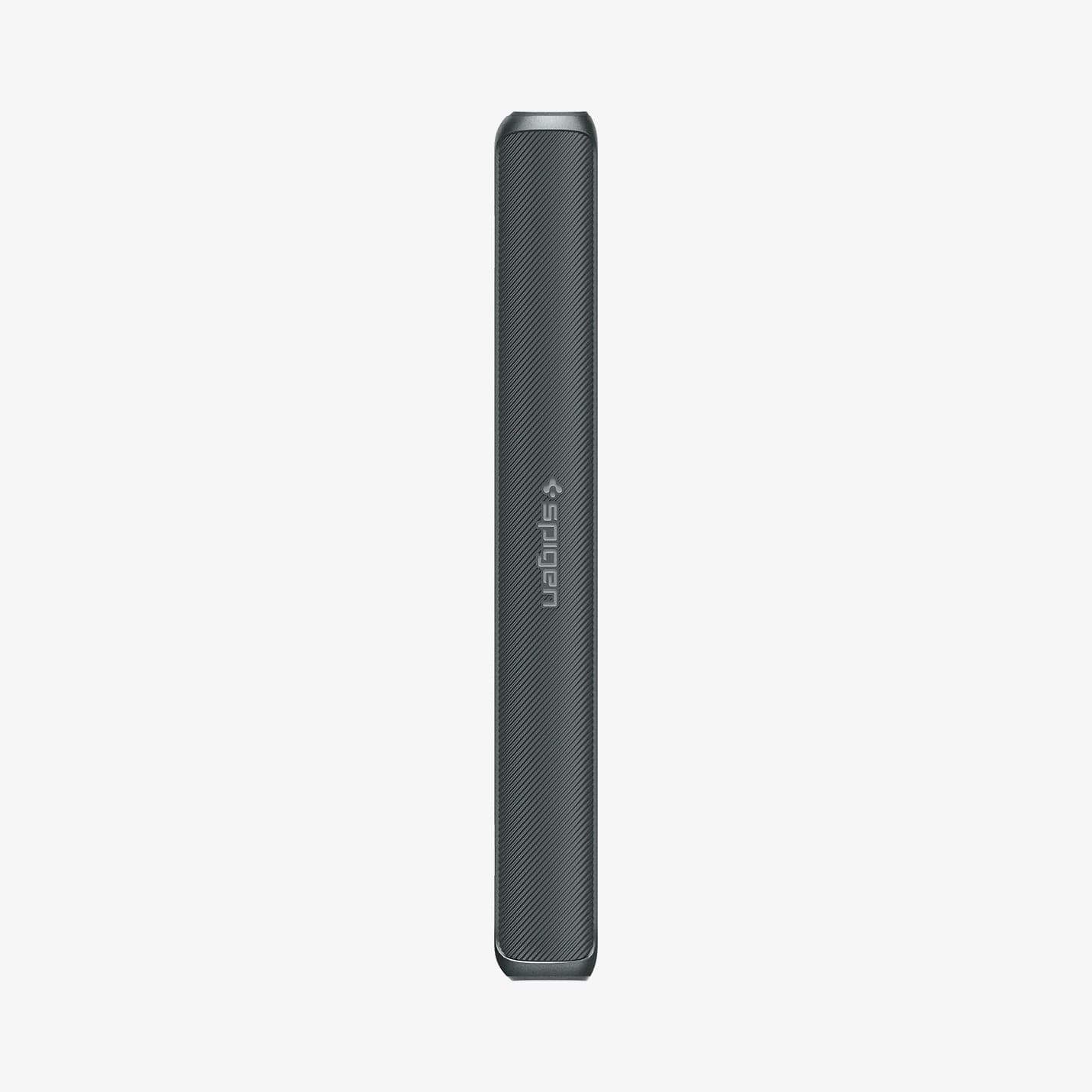 ACS06212 - Galaxy Z Fold 5 Case Slim Armor Pro in abyss green showing the hinge