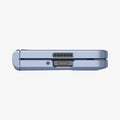 ACS06869 - Galaxy Z Fold 5 Case Slim Armor Pro in sierra blue showing the bottom with device folded