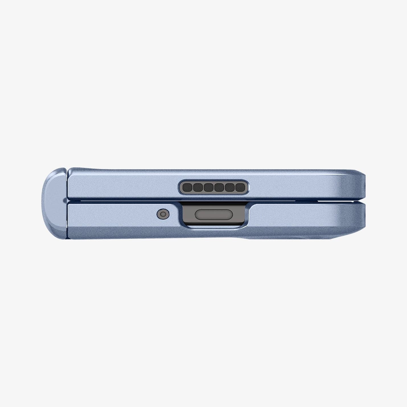 ACS06869 - Galaxy Z Fold 5 Case Slim Armor Pro in sierra blue showing the bottom with device folded