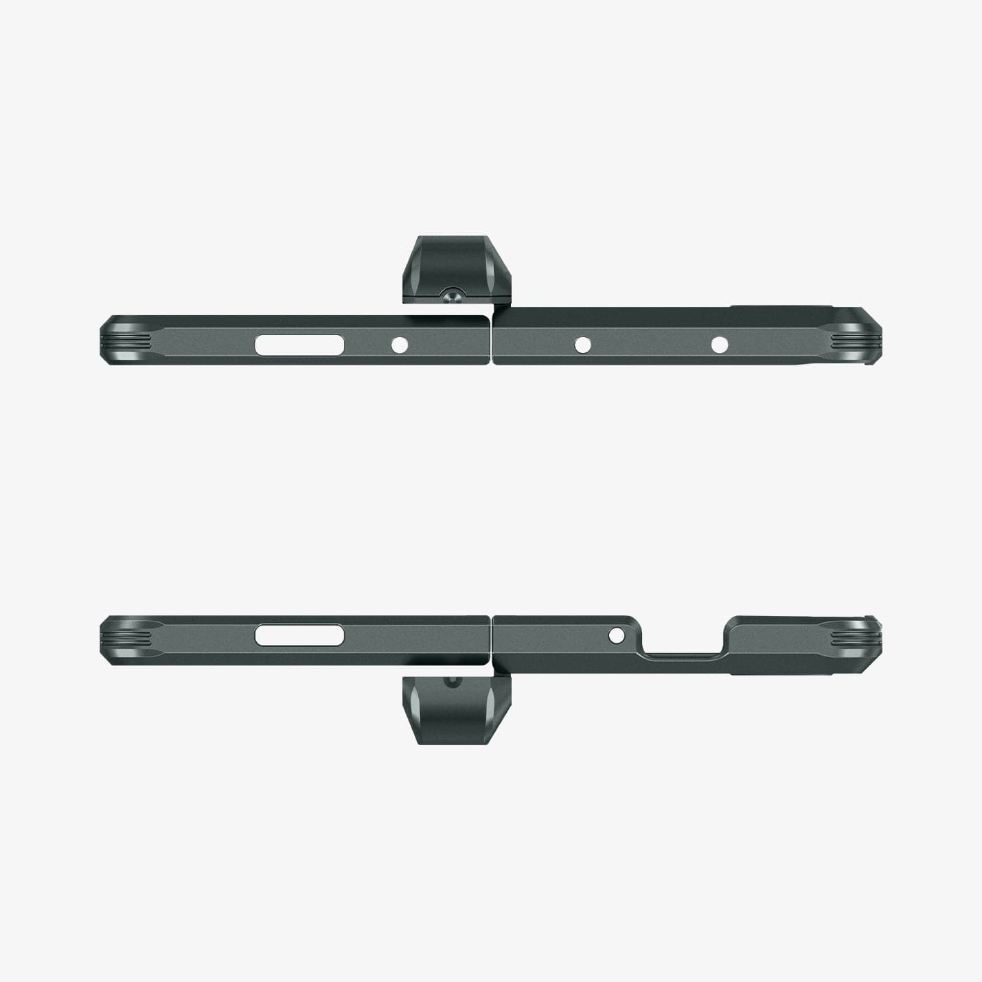 ACS06215 - Galaxy Z Fold 5 Case Tough Armor Pro P in abyss green showing the top and bottom with precise cutouts