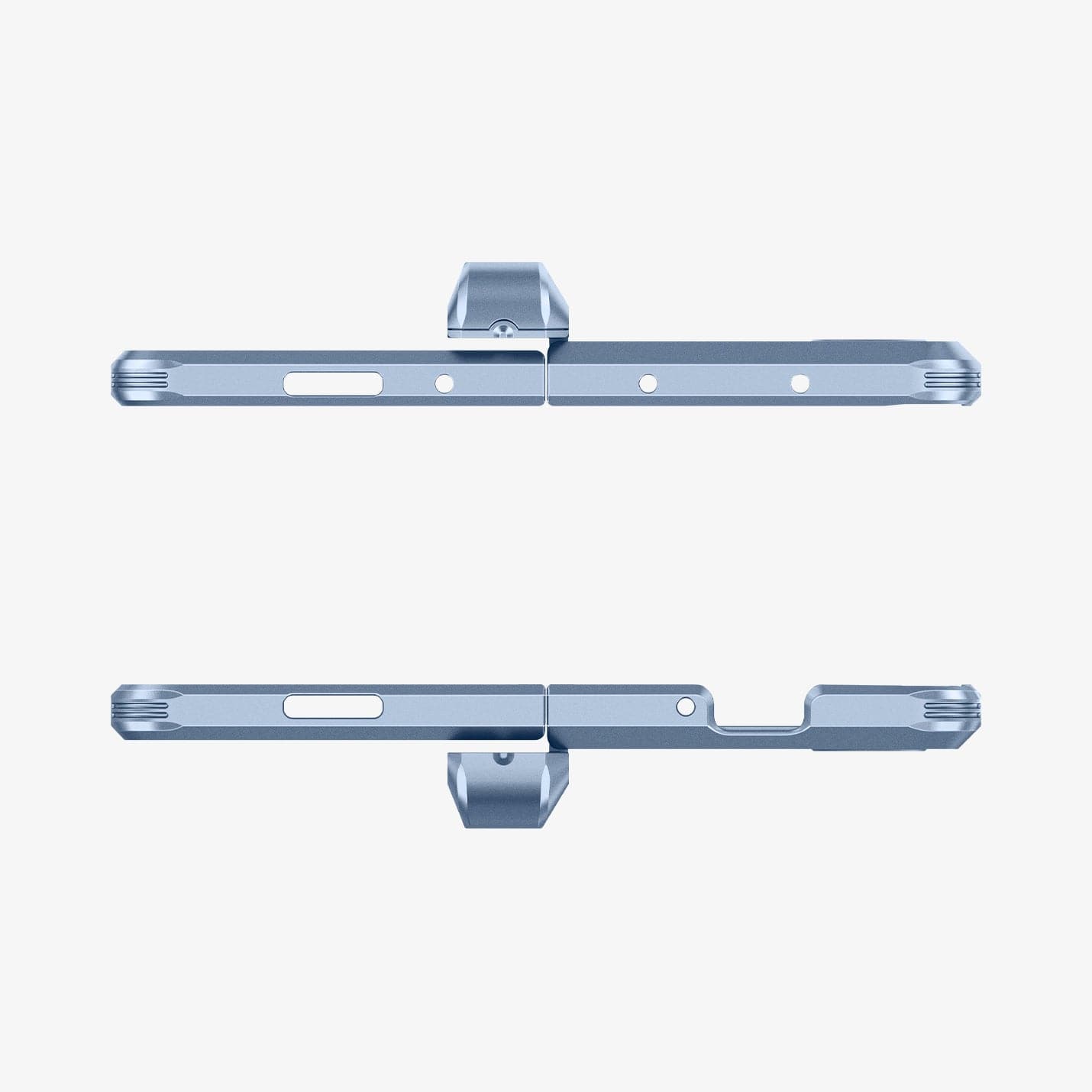 ACS06870 - Galaxy Z Fold 5 Case Tough Armor Pro P in sierra blue showing the top and bottom with precise cutouts