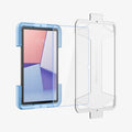 AGL07000 - Galaxy Tab S9 Screen Protector EZ FIT GLAS.tR showing the device, screen protector and ez fit tray