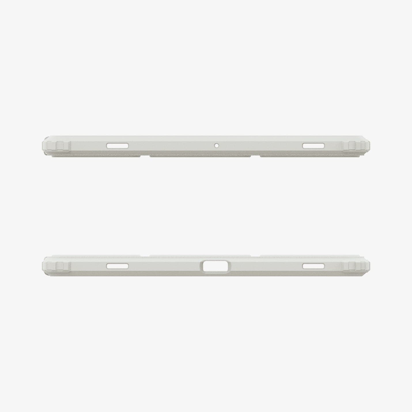 ACS06838 - Galaxy Tab S9 Case Ultra Hybrid Pro in gray showing the top and bottom with precise cutouts