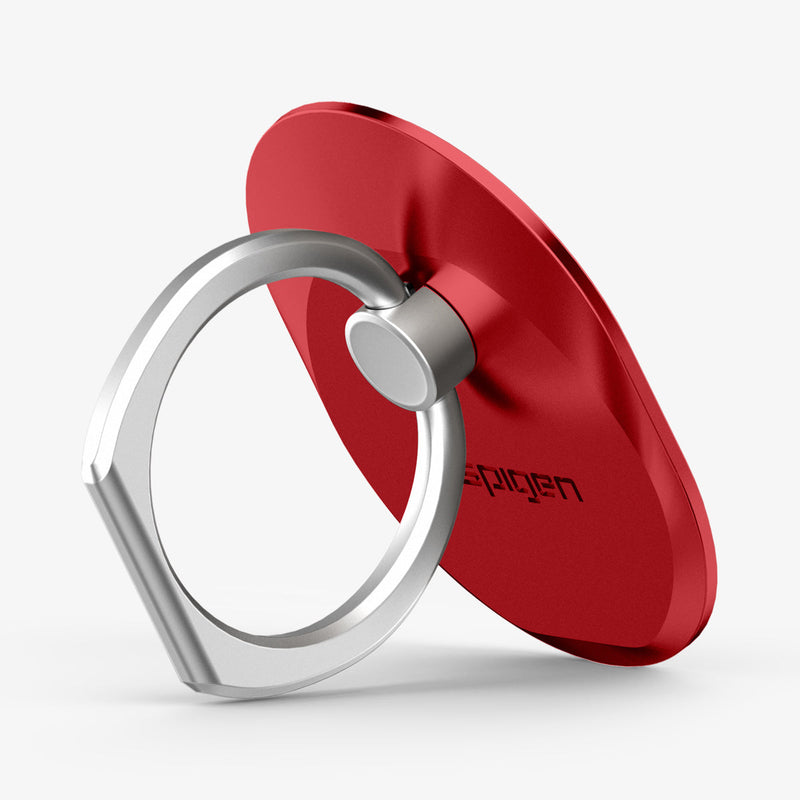 000SR21950 - Style Ring in red showing front and side propped up by ring