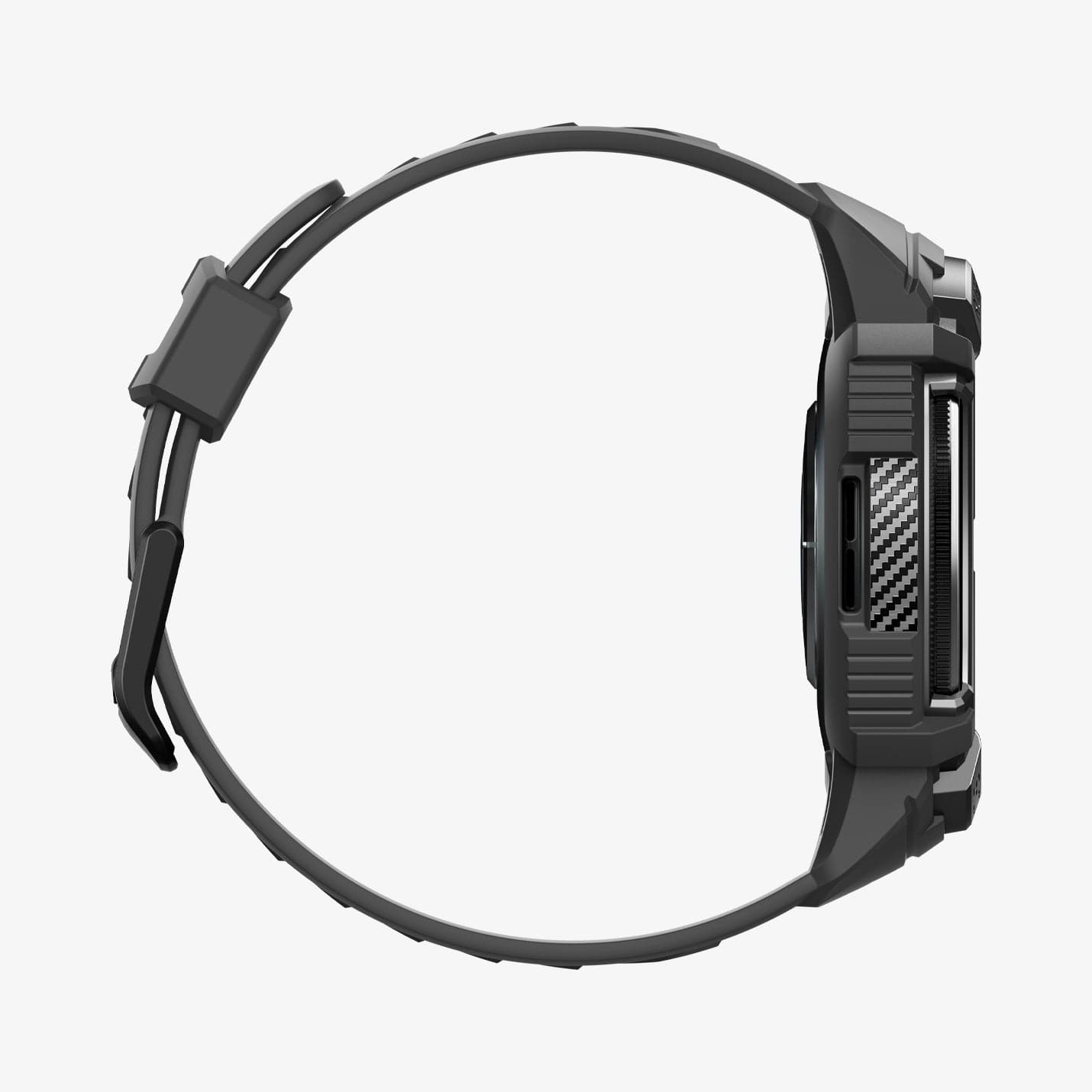 ACS06492 - Watch 6 Classic (43mm) Rugged Armor Pro in Black showing the side