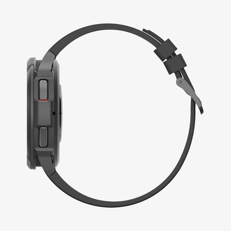 ACS06394 - Galaxy Watch 6 Classic (47mm) Case Liquid Air in matte black showing the side