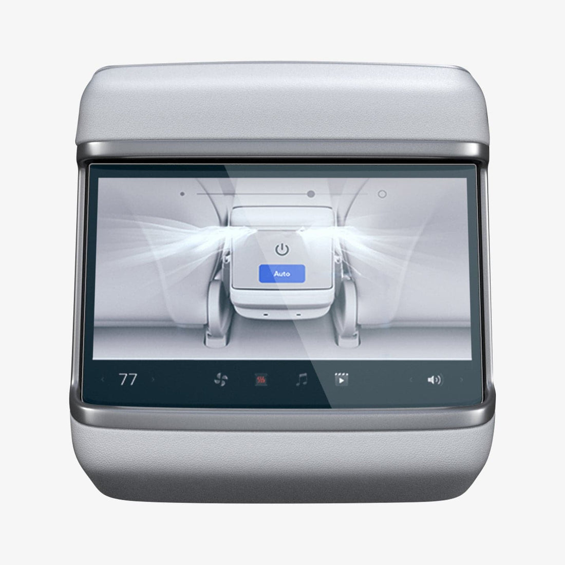 AGL07093 - Tesla Model S / X (2023) Screen Protector tR Slim Anti-Glare Rear showing the rear touch display, screen protector and packaging