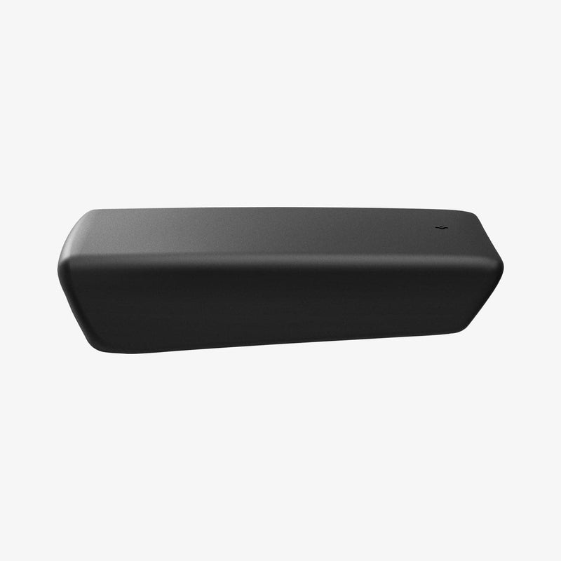 ACP06042 - Tesla Model 3 & Y Armrest Cover in black showing the side and partial top