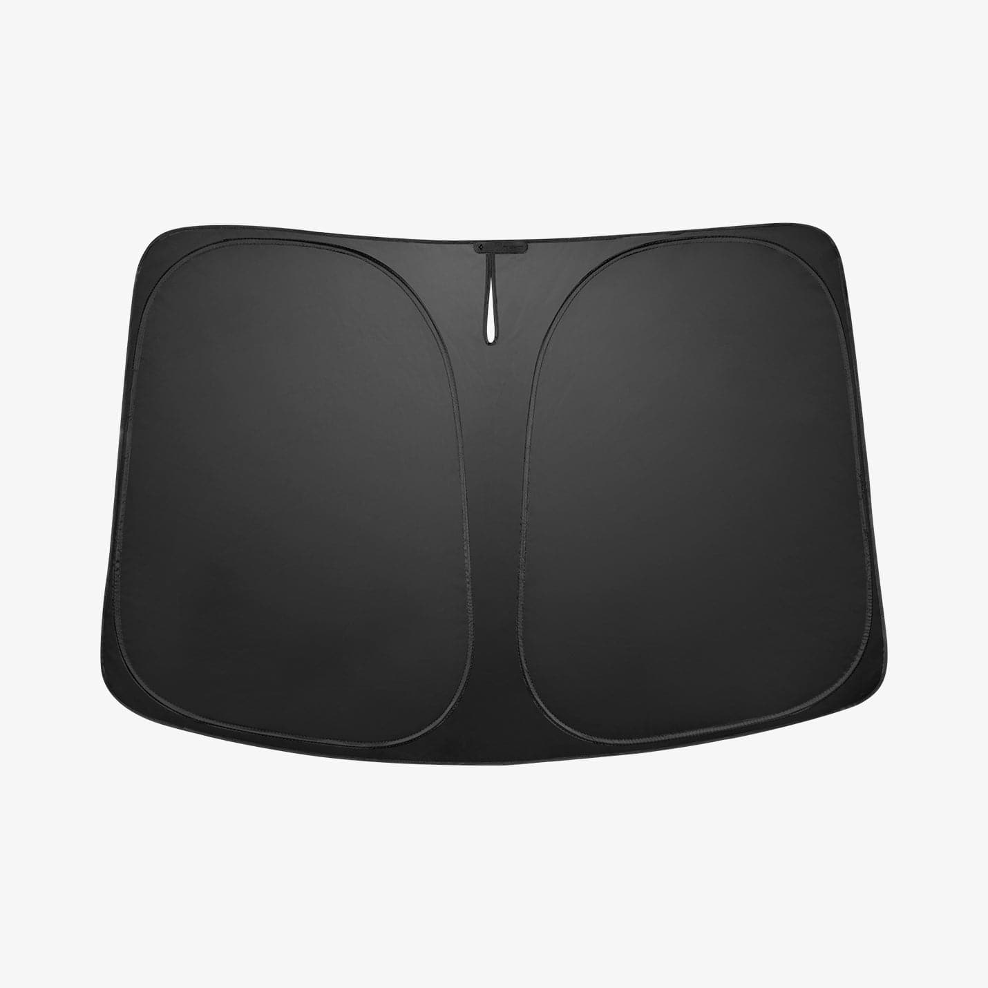 ACP06160 - Tesla Model 3 & Y Cryo Shade in black showing the back of shade cover open