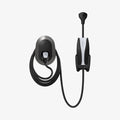 ACP04294 - Tesla Charging Wall Mount in dark silver showing the wall mount and cables organized beside wall plug