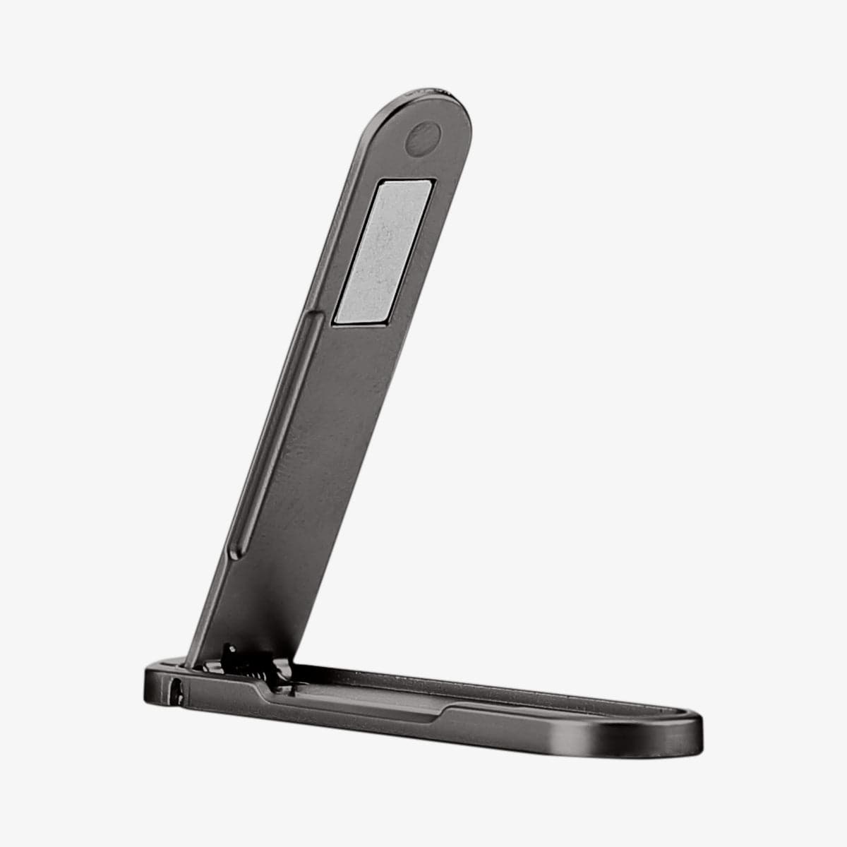 000EM20860 - U100 Universal Kickstand (Metal) in gunmetal showing the kickstand extended out