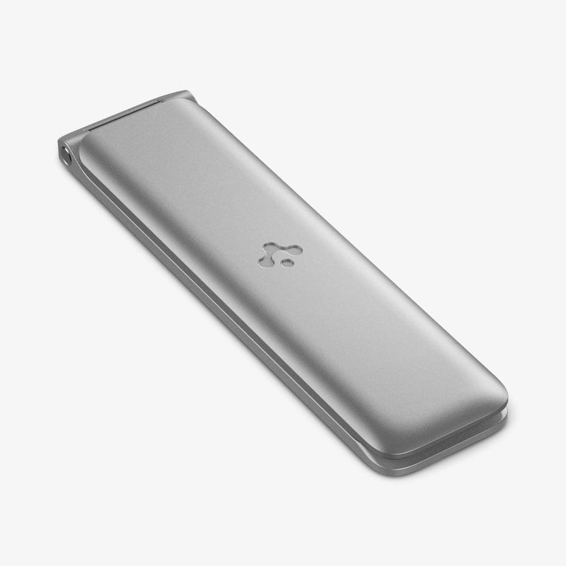 AMP03030 - U101 Universal Kickstand (Metal) in silver showing the front and side