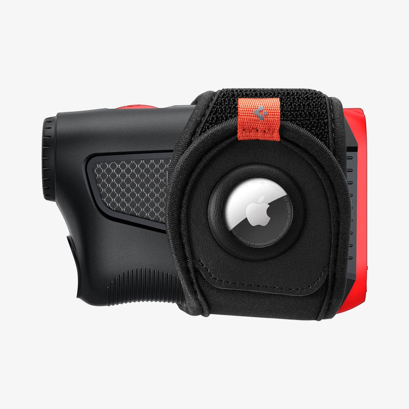 AHP03117 - AirTag Rangefinder Wrap in black showing the side with airtag in slot