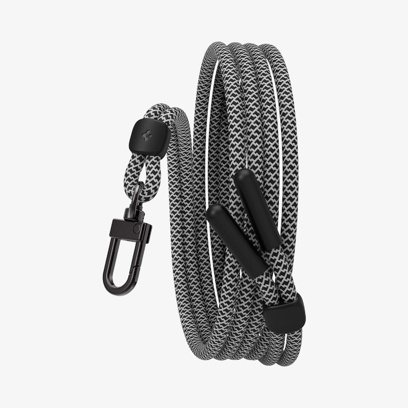 AFA03432 - Universal Crossbody Strap in black showing the front and side organized
