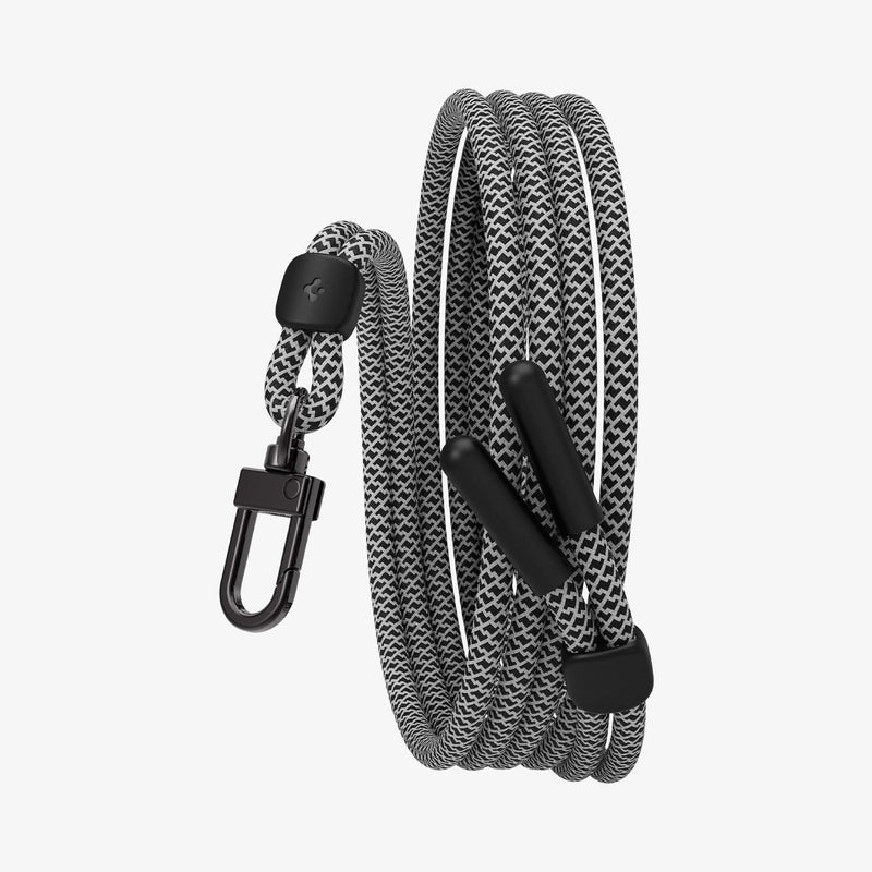 AFA03432 - Universal Crossbody Strap in black showing the front and side organized