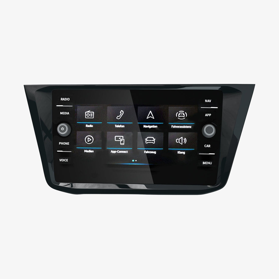 AGL04128 - Volkswagen Tiguan Screen Protector EZ FIT GLAS.tR Anti-Glare showing the front