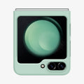 ACS06871 - Galaxy Z Flip 5 Case Air Skin in apple mint showing the back folded