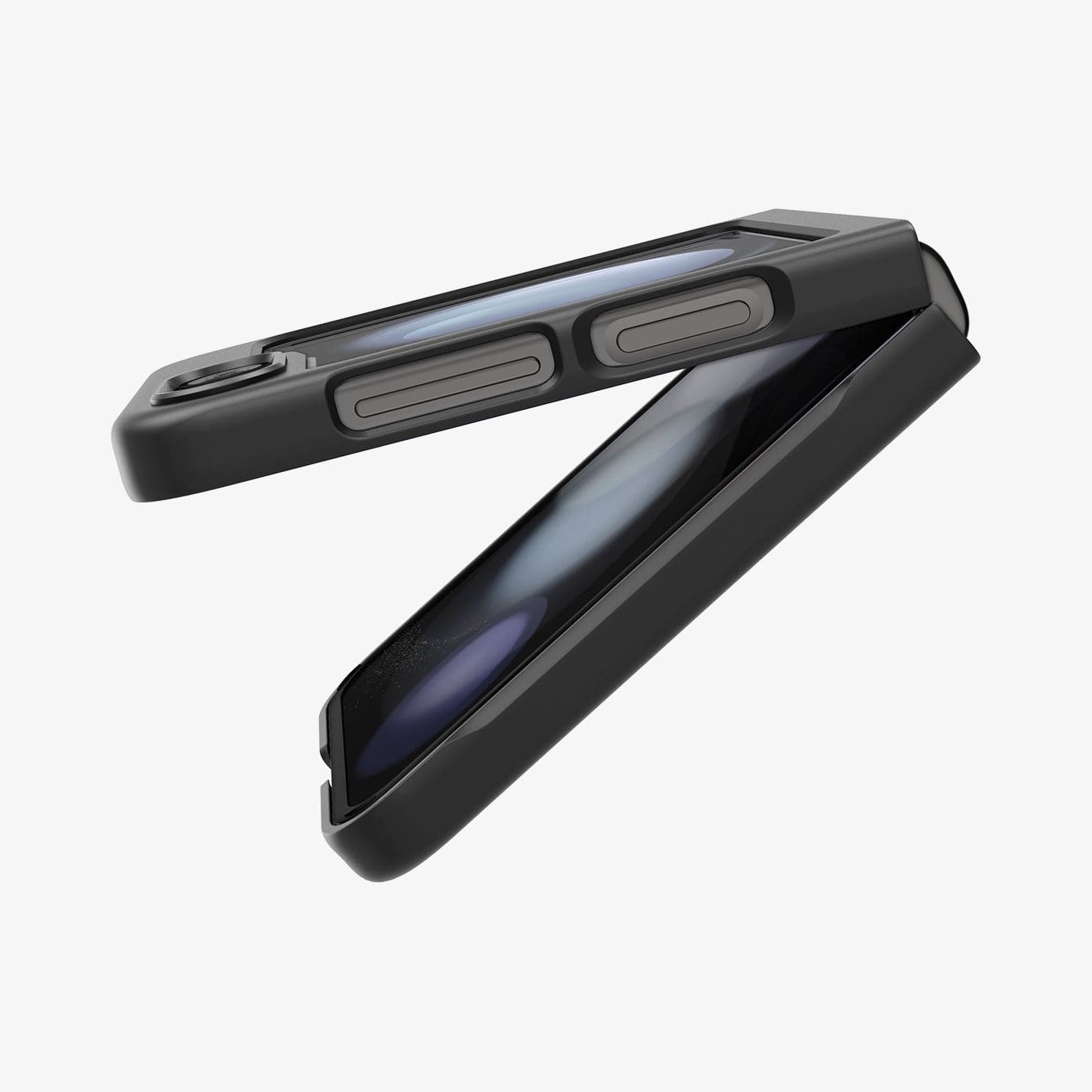 ACS06229 Galaxy Z Flip 5 Case AirSkin In Black Showing The Side And acs06229-galaxy-z-flip-5-case-airskin-in-black-showing-the-side-and