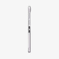 ACS06230 - Galaxy Z Flip 5 Case AirSkin in crystal clear showing the side with volume controls