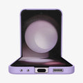 ACS06232 - Galaxy Z Flip 5 Case AirSkin in rose purple showing the front and bottom with device half open