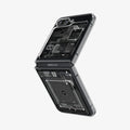 ACS06971 - Galaxy Z Flip 5 Case AirSkin Zero One showing the back and side