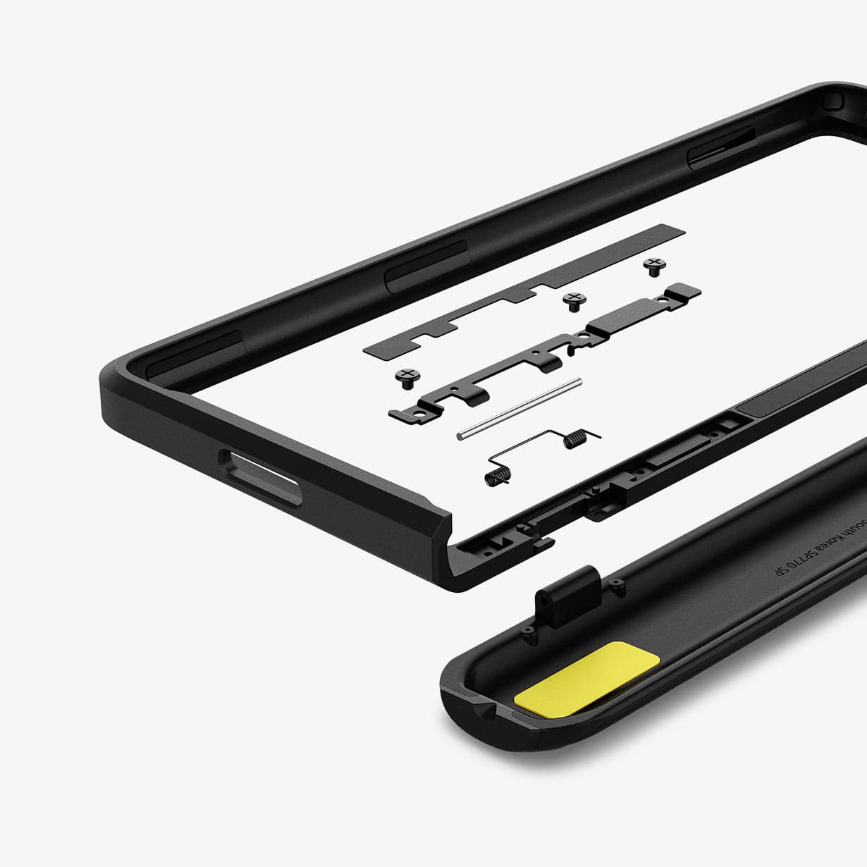 ACS02119 Galaxy Z Fold 2 Case Slim Armor Pro in black showing the