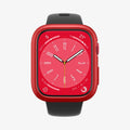 ACS04177 - Apple Watch Series (45mm) Case Thin Fit in metallic red showing the front view
