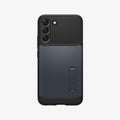 ACS03978 - Galaxy S22 Plus 5G Case Slim Armor in metal slate showing the back