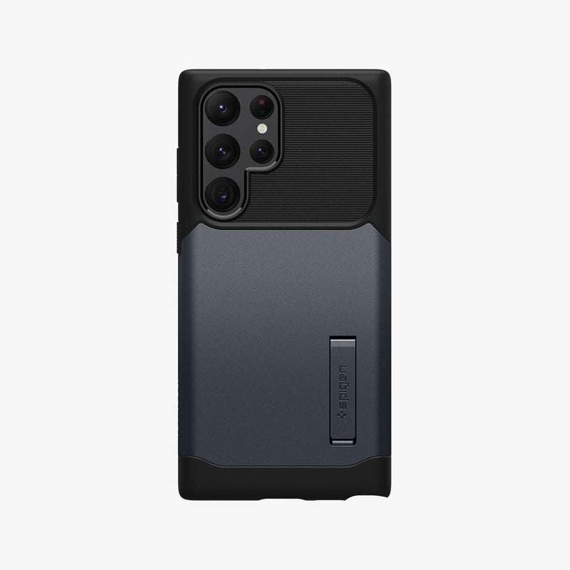 ACS03944 - Galaxy S22 Ultra 5G Case Slim Armor in metal slate showing the back