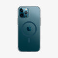 ACS02624 - iPhone 12 Pro Max Case Ultra Hybrid Mag Safe Compatible in pacific blue showing the back