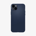ACS05038 - iPhone 14 Case Liquid Air in navy blue showing the back