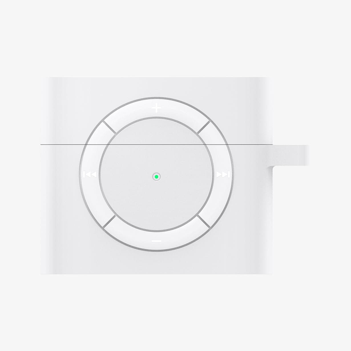 ASD02213 - Apple AirPods 3 Case Classic Shuffle in white showing the front