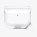 ASD02237 - Apple AirPods 3 Case Slim Armor IP in frost clear showing the front with top flap pulled apart