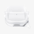 ASD02237 - Apple AirPods 3 Case Slim Armor IP in frost clear showing the front with front flap pulled down