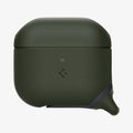 ASD01991 - Apple AirPods 3 Case Slim Armor IP in military green showing the front