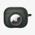 ACS04393 - Apple AirPods 3 Case Tag Armor Duo in military green showing the front with AirTag in slot
