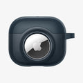 ACS04392 - Apple AirPods 3 Case Tag Armor Duo in metal slate showing the front with AirTag in slot