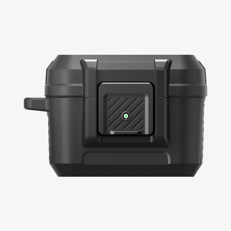 ACS05485 - Apple AirPods Pro 2 Case Lock Fit in matte black showing the front