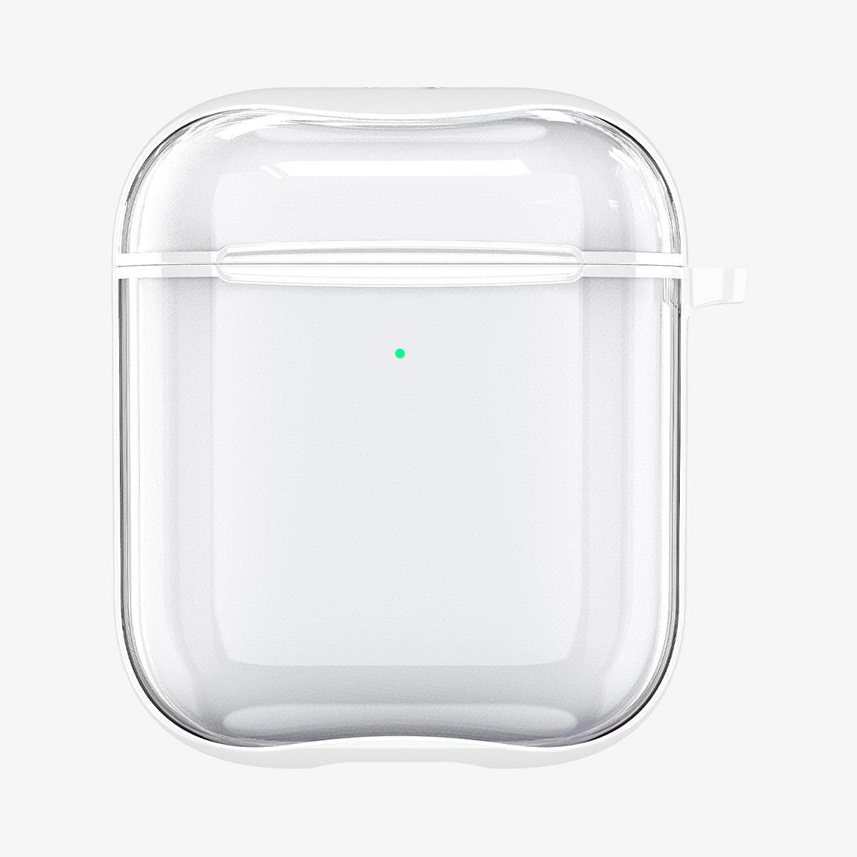 ASD01301 - Apple AirPods 1 / 2 Case Ultra Hybrid in jet white showing the front