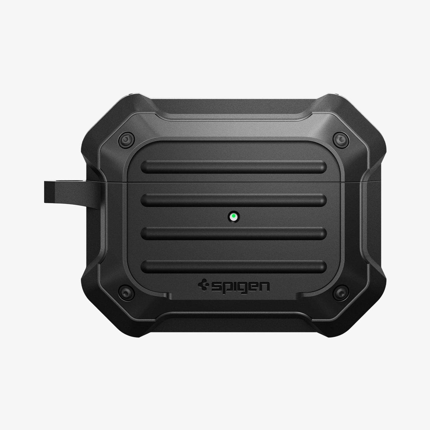 Spigen Tough Armor - Funda para Airpods 1 y 2 (LED frontal visible), color  negro