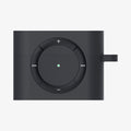 ASD00838 - Apple AirPods Pro Case Classic Shuffle in charcoal gray showing the front